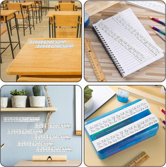 24 Pcs Cursive Letters Desk Strips Alphabet Letters Desk Strips Art Removable St