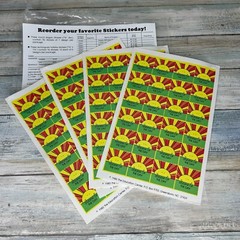 School Classroom Stickers Vintage 80s Education Center Student of the Day