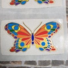Vintage 80’s stickers Illuminations Mods rainbow butterfly heart dove lot of 10