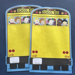 Vintage 90s Carson Dellosa Novel Notes Stationary Sheets School Bus Lot