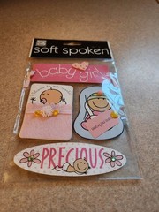 Me & My Big Ideas/Soft Spoken~Baby Girl~Dimensional Stickers