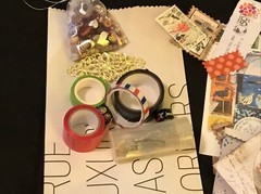 OOAK Junk journal + 1 Signature + Ephemera Box W Lace, Beads Handmade Pieces