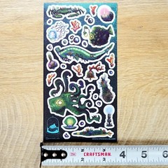 Stickii – Deep Sea Creatures Sticker Sheet – Underwater Ocean Monster Stickers