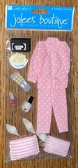 RARE Jolees Pajama Party Sleepover Movies Popcorn Nail Polish Scrapbook Stickers