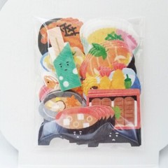 Mind Wave Japanese Food Washi Stickers/Pack of 50 /Japanese Rice Bowls
