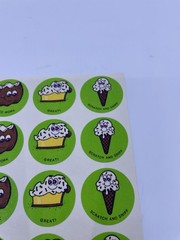 1980’s Vintage “Scratch ‘N Sniff” Coconut Scent (12 Sticker Sheet) Rare!