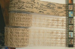 Burlap JUTE Braid 50 & 75mmWide & 60mmMesh 2 Metre Lengths 3 Style Choice GT BRD