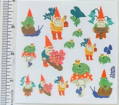 Violette Stickers Happy Garden Woodland Gnomes Frogs Crafts Planner Supply