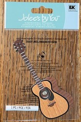 RARE Jolees Rock Star Guitar Wood GARAGE BAND Musical Music 3D Scrapbook Sticker