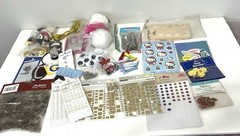Huge Lot Craft Supplies Sewing Supplies Hair Accessory Making Scrapbook