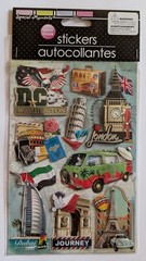 Travel The World Washington D.C. London Dubai Scrapbook Stickers Special Moments