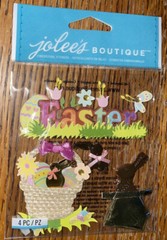 RARE Jolees EASTER Chocolate Bunnies Bunny Decorate Eggs Basket Flower READ NOTE