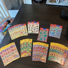 Vintage Assorted Stickers Lot Gibson American Greetings 31 New Packs – Sealed
