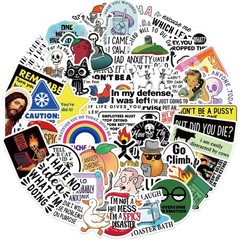 50Pcs Funny Adults Stickers Bulk, Prank Meme Sticker for Kids Teens Adults, S…