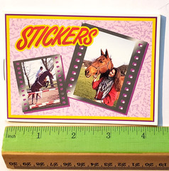 HORSE PUZZLES 1 VINTAGE 1993 RARE STICKER BOOKLET COLLECTOR’S ITEM 90s ANIMALS
