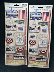 Lot of Travel Bahamas Washington DC Las Vegas Scrapbook Stickers and art