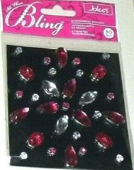 Gems Adhesive Rhinestones Clear Silver Pink Bling Accents Jolee’s Stickers