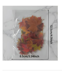 40pc Autumn Fall Foliage Sticker Pack PET Leaves Ephemera Journal Scrapbook