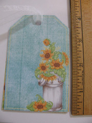 Heartfelt Creations TAG BOOKLET 4 Pieces Ribbon HANDMADE
