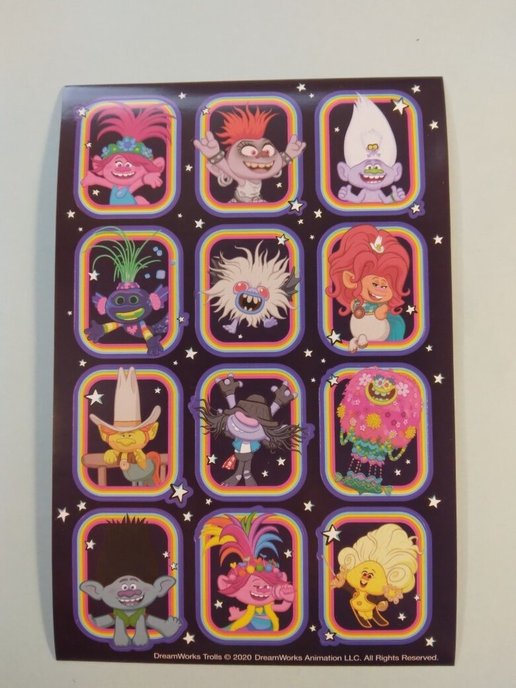 Keep Them Happy with Trolls World Tour Stickers or for your Planner 267548