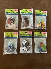 Eyelet Outlet Brads Lot of Animals NEW 6 packs Card Making Scrapbooking
