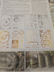 Iron Orchid Designs Transfer Figgy & Flourish Guilded Foil Retired Christmas