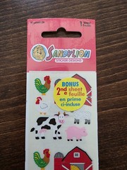Sandylion Kromekote Stickers BARNYARD ANIMALS Sealed & Frances Meyer FARM