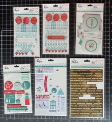 PinkFresh Studio CHRISTMAS WISHES Acetate, Puffs, Acrylic Sticker, Die Cuts LOT