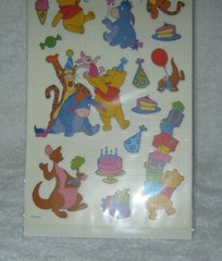 Sandylion Stickers – Winnie the Pooh – Scrapbook Stickers – Birthday Theme