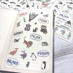 Banana Paper Stickers Zoo Animals Panda and Friends 3pc Set