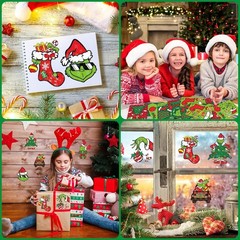 🔥36 Sheets Christmas Make a Face Sticker for Kids, DIY Make Your Own Stickers🔥