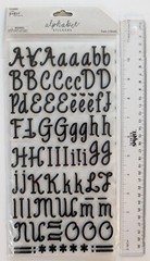 Black Glitter Foam Alphabet Letters Numbers Scrapbook Stickers The Paper Studio