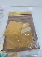 Craft Stencil & Art Lot: Journaling Genie Stickers Brushes & Gold Foil Sheets
