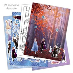Frozen 2 Create A Scene Sticker Book with 16 Full Color Scenes for Kids