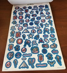 Captain America Sticker Book – Marvel – 5 Sheets (400 stickers) NEW
