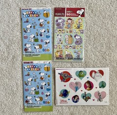 Mix Lot Of Gift Tags Mostly Christmas , Few Easter Stickers , 1 Valentine