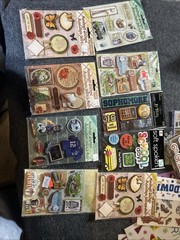 HUGE 89 Lot NIP Packages Scrapbook Stickers Various Events Holidays Vintage