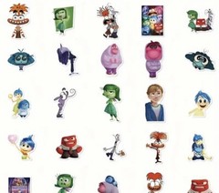 10 Random Inside Out Themed Stickers