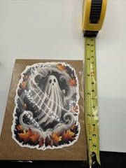 Fall Ghost Sticker 4×3 Inches