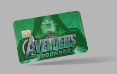 DOOMSDAY , 2 pc credit card skin & DEBIT CARD,TROLLEY & GYM,stickers