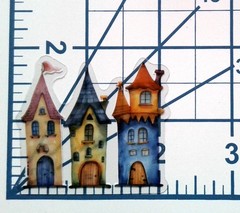 Fairy Tale Castle House Clear Vinyl Decal Sticker Water Resistant Laptop Gift