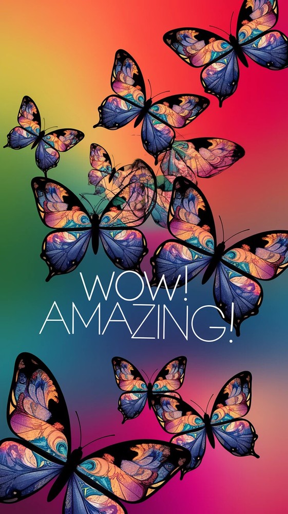 Amazing Butterfly Postcards 2 pcs, Scrapbook Card Topper Junk Journal Art Cards