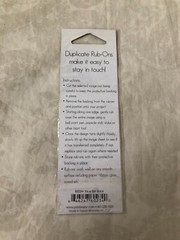 Pebbles Inc Its A Girl Black Duplicate Rub Ons New in Package