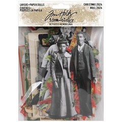 Tim Holtz Ideaology Christmas 2024 Layers & Paper Dolls Die Cuts 82pcs. TH94414