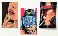 Sexy Girls. Adult Picture Stickers Hot Babes. Sexy Ladies. 6 Stickers/Decals (C)