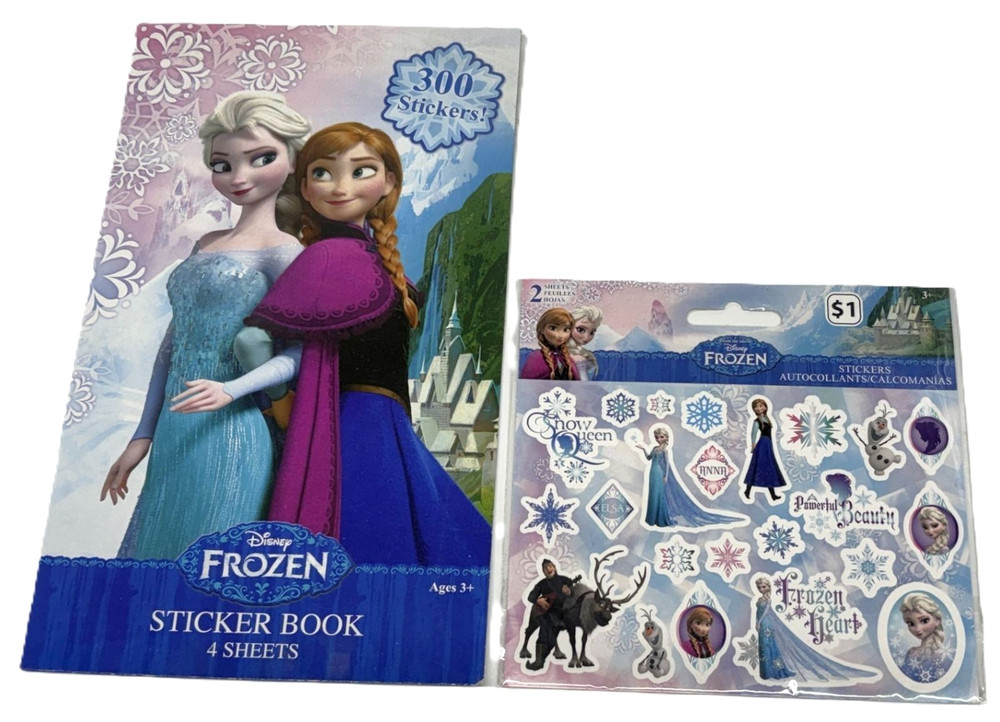 New Disney Frozen SandyLion Sticker Book 346 Stickers NIP