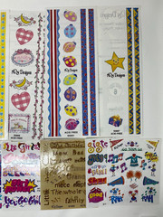 NRN Designs Sticker Sheets Lot of 14 Vintage Travel Cheer Family Birthday Girls