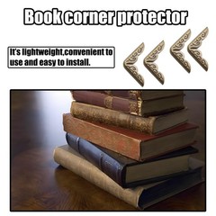 100 Pcs 20mm Bronze Metal Book Corner Protectors Vintage Photo Corner Protector