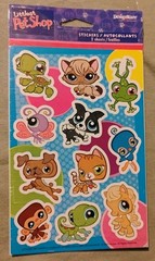2007 Hasbro Littlest Pet Shop Stickers 2 Sheets American Greetings