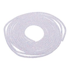 5 Yard 6mm Glitter Sequins Rope Sequins Rhinestone Cord White